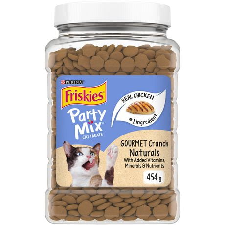Friskies Party Mix Gourmet Crunch, Natural Cat Treats 454g, 454 g