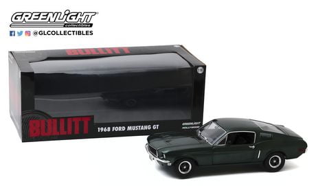 GreenLight 1:18 Bullitt (1968) - 1968 Ford Mustang GT Fastback Die-Cast ...