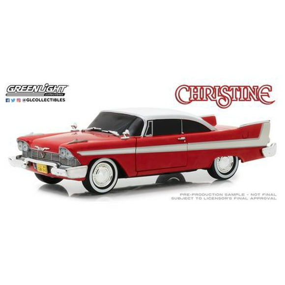 GreenLight 1:24 Christine (1983) - 1958 Plymouth Fury (Evil Version with Blacked Out Windows) Die-Cast Vehicle (84082)