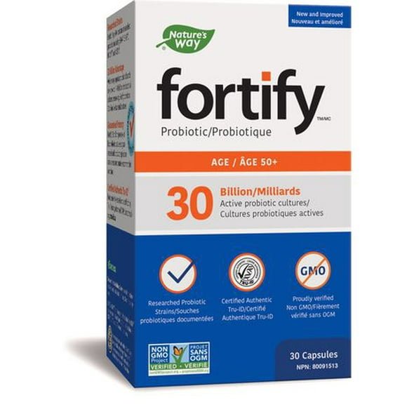 Nature’s Way fortify Age 50+ Probiotic, 30 Billion CFU