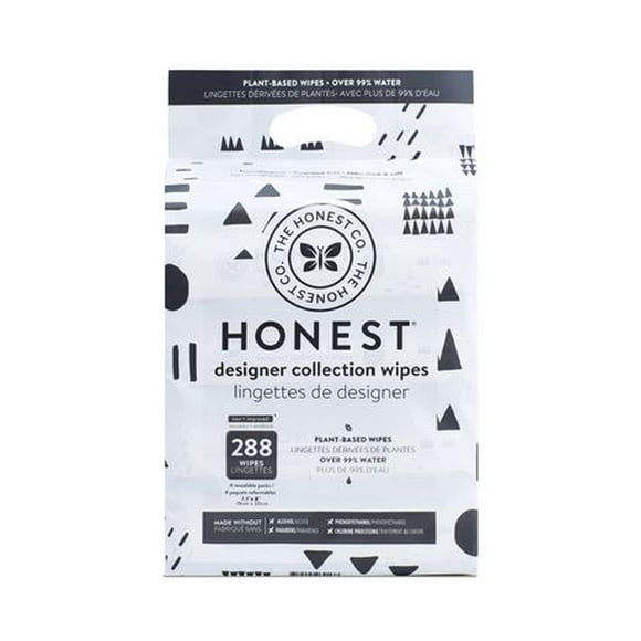 The Honest Company Wipes 288 CT Pattern Play - Hypoallergenic