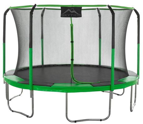 Machrus Skytric 11 FT Round Trampoline Set With Premium Top-Ring Flex ...