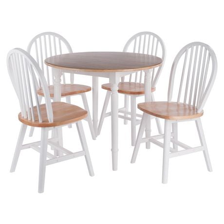 Sorella 5pc Drop Leaf Dining Table with Chairs