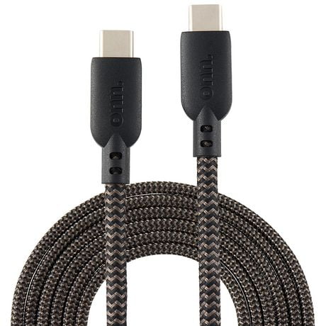 Câble USB-C à 480 Mo/s de 1,8 m (6 pi) pour ordinateur portatif  onn. Transfert pendant la charge
