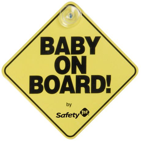 Sticker Bébé à bord. Symbole d'un bébé dans un siège d'