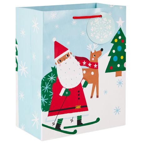 Hallmark Medium Christmas Gift Bag (Santa and Reindeer) | Walmart Canada