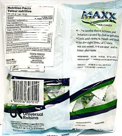 Maxx Eucalyptus Menthol Candy 200g | Walmart Canada