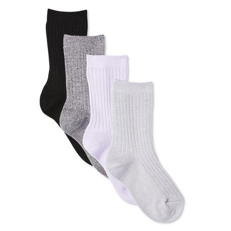 George Girls' Crew Socks 4-Pack | Walmart Canada