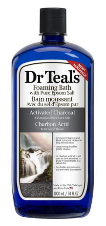 bath foaming epsom activated charcoal salt pure dr teal