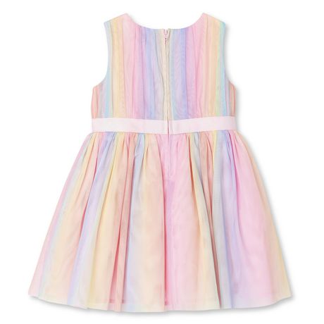 George Toddler Girls' Rainbow Mesh Dress | Walmart Canada
