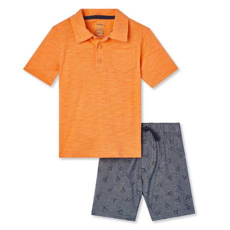 George Toddler Boys' 2-Piece Polo Short Set | Walmart Canada