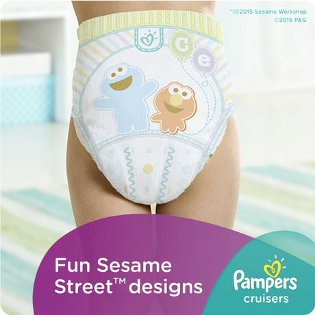 Pampers cruisers Disposable Diapers Size 4, 24 count, JUMBO | Walmart ...