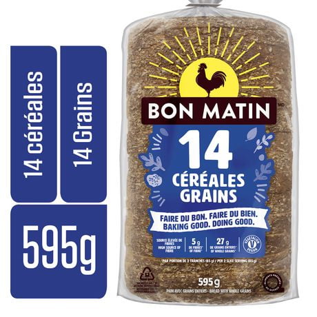 Bon Matin™  14 Grain Sliced Bread, 595 g