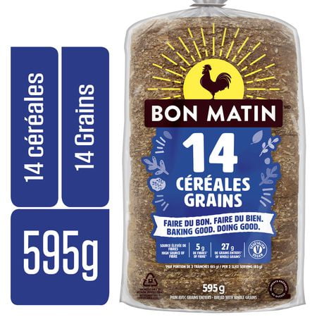 Pain 14 céréales Bon Matinᴹᶜ 595g