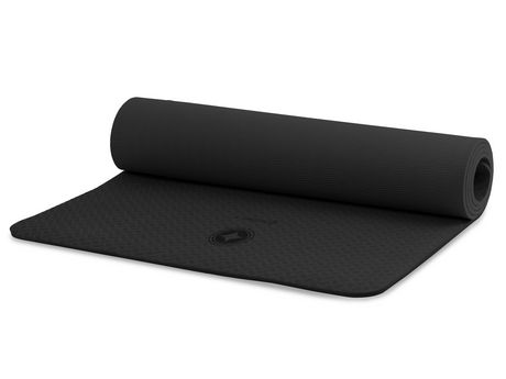 STOTT PILATES Eco-Deluxe Mat (Raspberry/Black) 0.4 inch /10 mm, Mats -   Canada