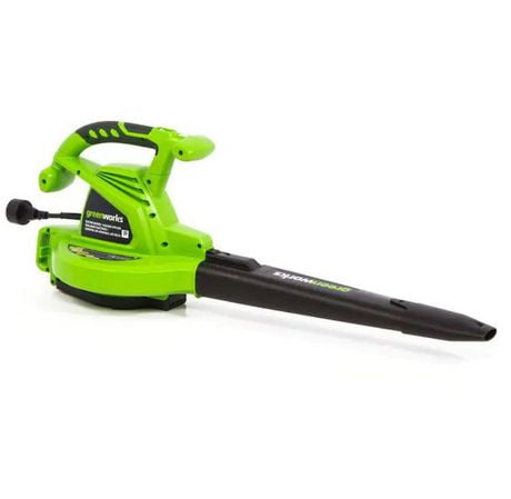 greenworks 12 amp variable speed corded blower vacuum 24072