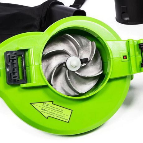 greenworks 12 amp variable speed corded blower vacuum 24072