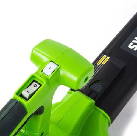 greenworks 12 amp variable speed corded blower vacuum 24072