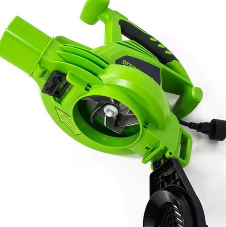 greenworks 12 amp variable speed corded blower vacuum 24072