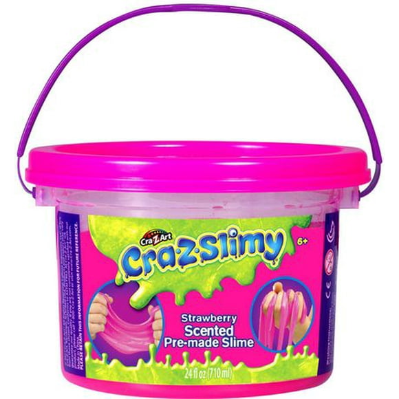 Cra-Z-Slimy Slime parfumé à la fraise prêt à jouer