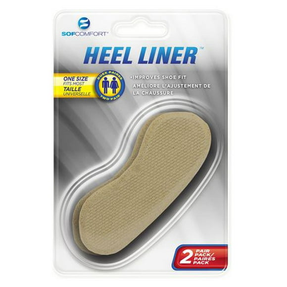 SofComfort Foam Heel Liner - Pack of 2, Improves shoe fit