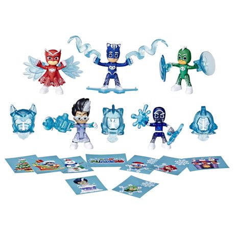 PJ Masks Advent Calendar for Kids Ages 3 and Up, 24 Daily Surprise Toys Including PJ Masks Action Figures, Accessories, and Stickers