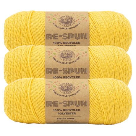 Lion Brand Re-Spun Thick & Quick Yarn Sold As A 3 Pack