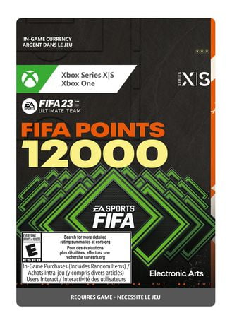 FIFA 23 ULTIMATE TEAM 12000 POINTS, XBOX ONE/XBOX SERIES X, S