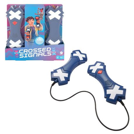 ​Crossed Signals Electronic Game with Pair of Talking Light Wands - French Edition