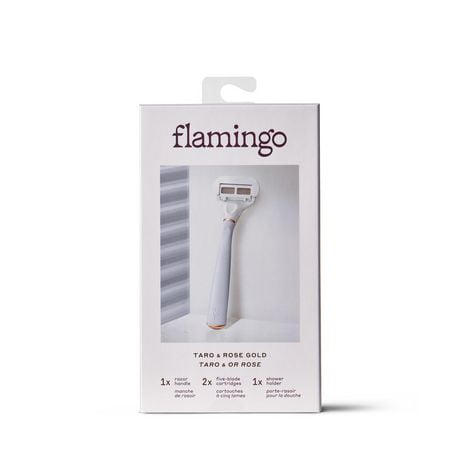 Flamingo Rasoir  à 5 lames pour femmes avec cartouche de rechange - Taro Rasoir à 5 lames pour femme