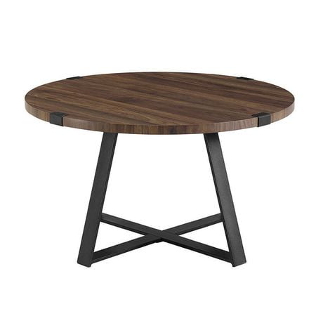 Manor Park Rustic Round Coffee Table - Multiple Finishes