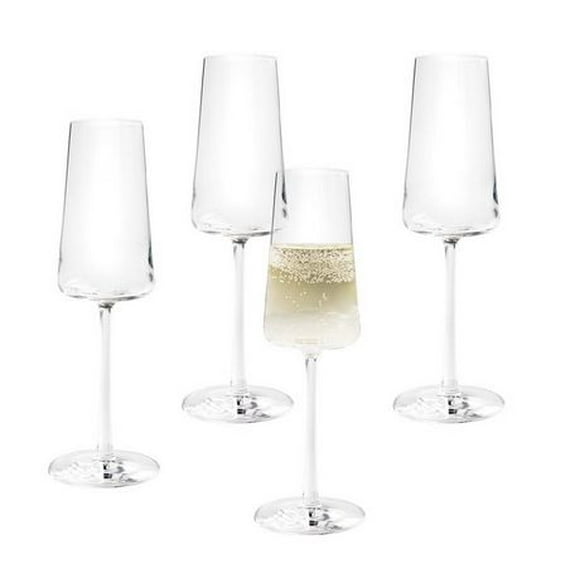 Better Homes & Gardens Clear Flared Champagne Flute, 4 Pack, Champagne Flute