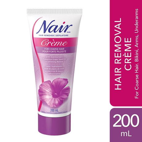 Nair Hair Removal Crème for Coarse Hair with Grape Seed Oil, 200 mL
