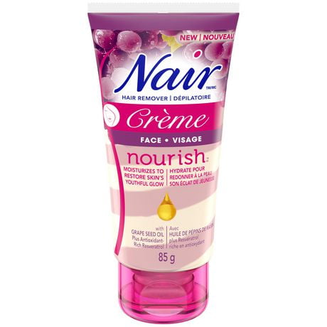 Nair Crème Dépilatoire Nourish à L Huile De Pépins De Raisin Pour Le Visage Enrichie D Un Antioxydant Le Resvératrol Walmart Canada