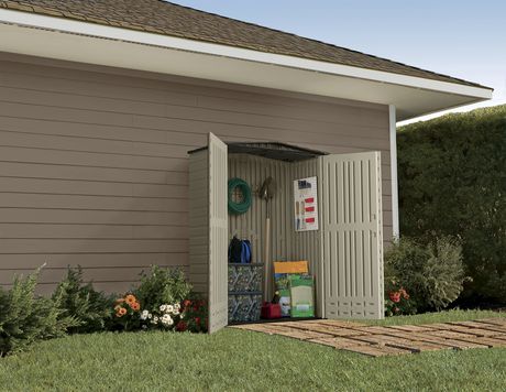 rubbermaid small vertical storage shed walmart canada