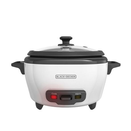 Black & Decker 6-Cup Rice Cooker, Removable Nonstick Bowl