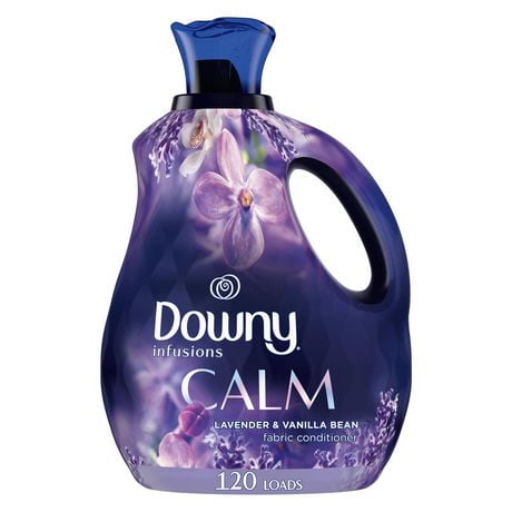 Downy Infusions Liquid Fabric Softener, Calm, Lavender & Vanilla Bean, 120 Loads, 2.4 L