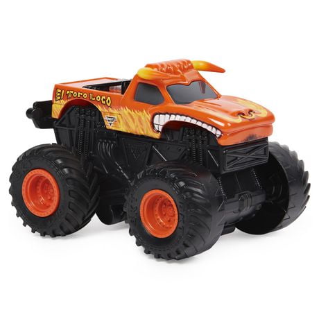 Monster Jam, Official El Toro Loco Rev N’ Spin Monster Truck, 1:43 Scale, Kids Toys for Boys Aged 3 and up