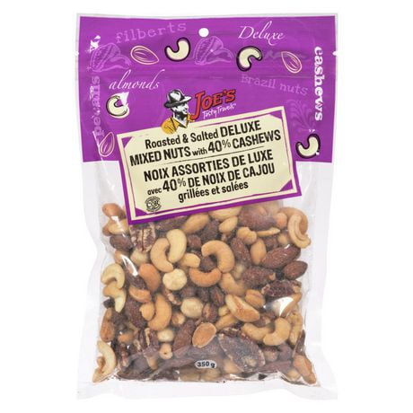 Joe's Tasty Travels Deluxe Mixed Nuts Roasted with Salt (40% Cashews) - 350g, Sold Exlusively at Walmart