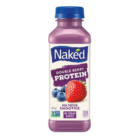 Naked® Double Berry Protein Smoothie, 450 mL Bottle - Walmart.ca