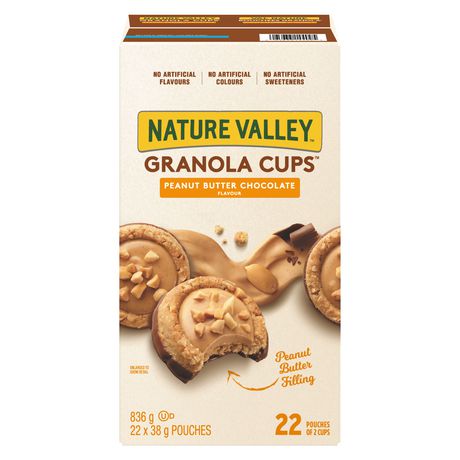 Nature Valley Granola Cups Peanut Butter Chocolate Flavour ...