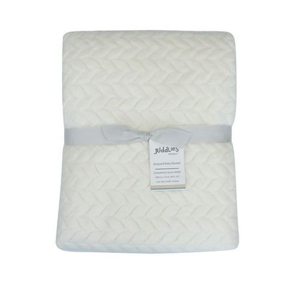 Juddlies Designs - Baby Toddler Unisex Jacquard Flannel Blanket - Plush - Double-layered - Machine Washable