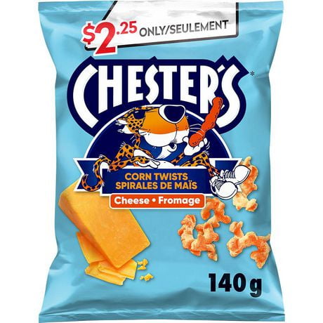 Chester's Corn Twists Cheese Flavoured Snacks, 140g