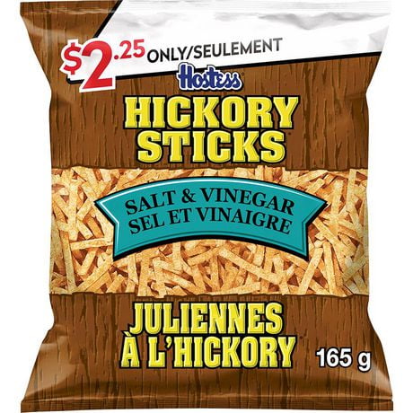 Hostess Hickory Sticks Salt & Vinegar Flavoured Potato Sticks, 165g
