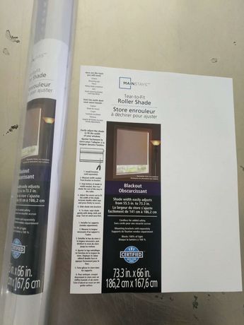 Mainstays Tear-to-Fit Blackout Roller Shade | Walmart Canada