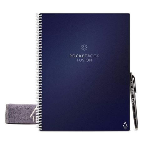 Carnet de notes Rocketbook Fusion 8, 5 x 11 42Pg Bloc-notes intelligent