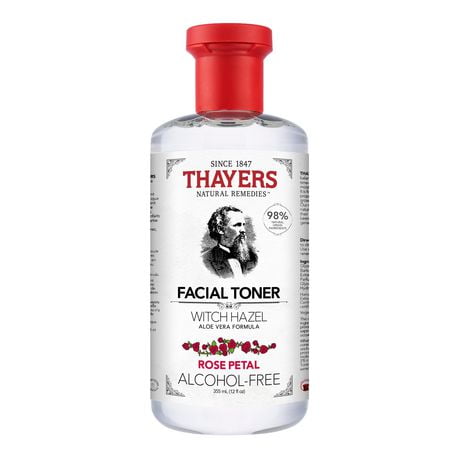 THAYERS Rose Petal Facial Toner Alcohol-Free Witch Hazel and Aloe Vera formula 355ml, 355ml