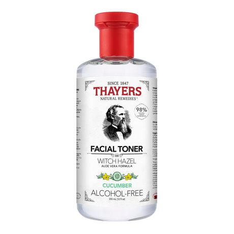 THAYERS Cucumber Facial Toner Alcohol-Free Witch Hazel and Aloe Vera formula 355ml, Alcohol-Free Facial Toner