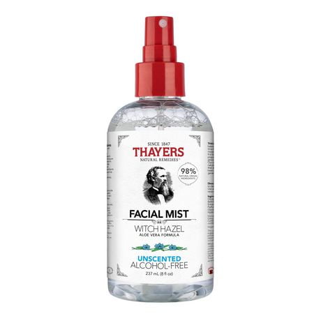 Thayers Unscented Witch Hazel Facial Mist, Alcohol-Free Facial Mist