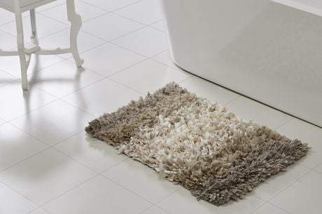 Home Trends 20x30 Ombre Paper Shag Bath Rug Walmart Canada   6000200698138 